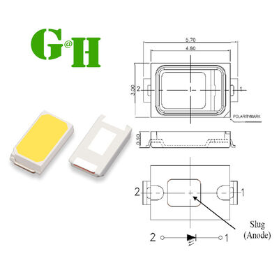 GaN On Sapphire Substrate 5730 LED Chips Color Temperature 2700K to 6500K Lifespan 50 Ideal for Retail Lighting Solutions