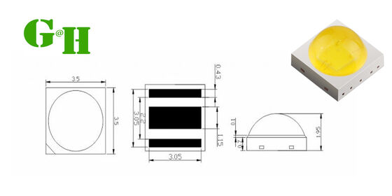 AlGaInP Indoor And Outdoor Lighting LED Suitable For Wide Applications Including Commercial And Residential